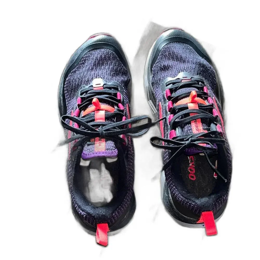 Brooks Women's Caldera 5 Trail Running Shoes Black/Fuschia/Purple Size 8B